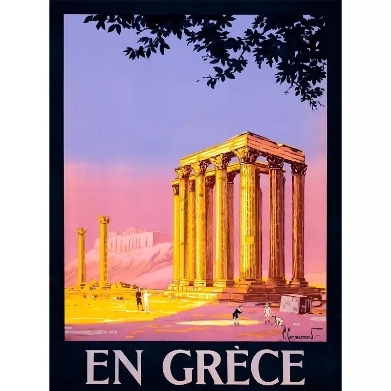 cartel griego vintage cartel griego vintage