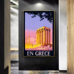 cartel griego vintage