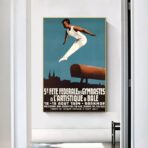 cartel de gimnasia vintage