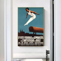 cartel de gimnasia vintage