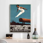 cartel de gimnasia vintage