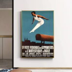cartel de gimnasia vintage