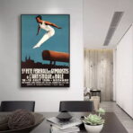 cartel de gimnasia vintage