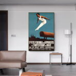 cartel de gimnasia vintage