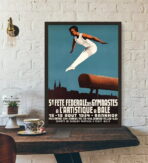 cartel de gimnasia vintage