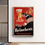 cartel vintage heineken