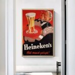 cartel vintage heineken