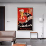 cartel vintage heineken