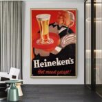 cartel vintage heineken