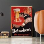 cartel vintage heineken