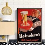 cartel vintage heineken