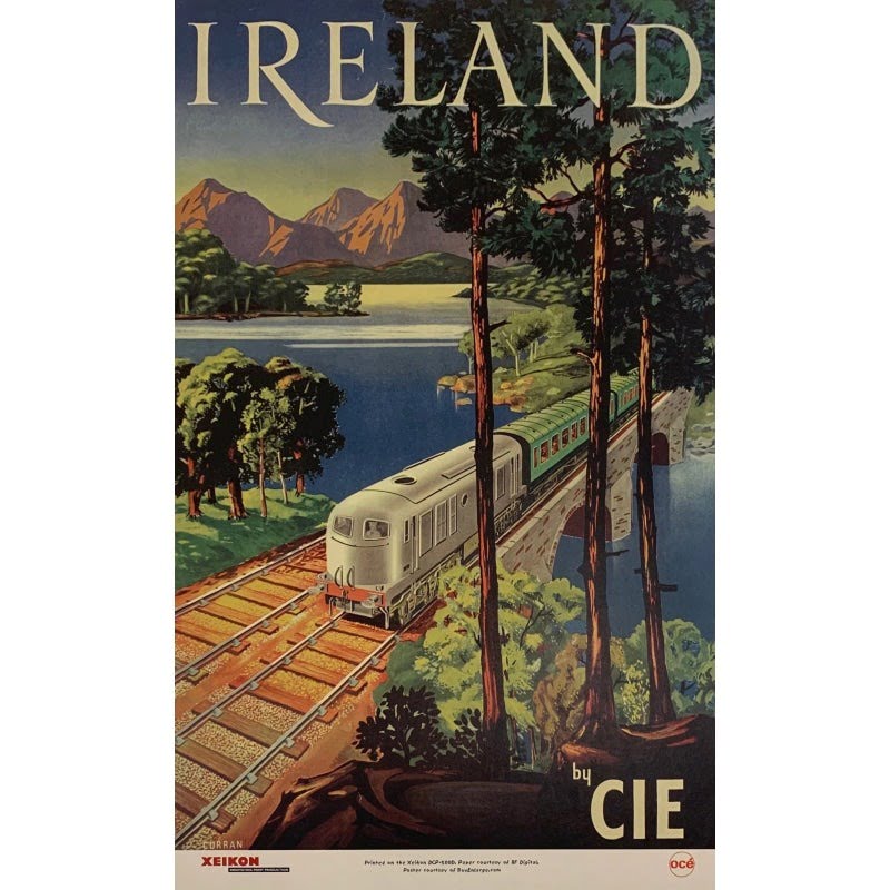 cartel vintage irlanda cartel vintage irlanda
