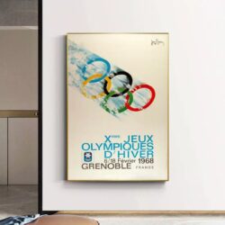 cartel vintage de los juegos olimpicos