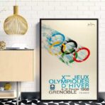 cartel vintage de los juegos olimpicos