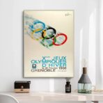 cartel vintage de los juegos olimpicos