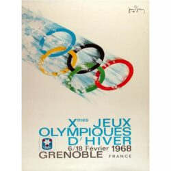 cartel vintage de los juegos olimpicos