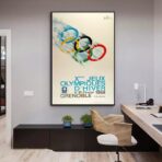 cartel vintage de los juegos olimpicos