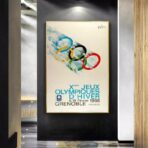 cartel vintage de los juegos olimpicos