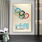 cartel vintage de los juegos olimpicos