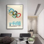 cartel vintage de los juegos olimpicos
