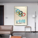 cartel vintage de los juegos olimpicos
