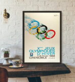 cartel vintage de los juegos olimpicos