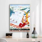 cartel vintage la cluzaz