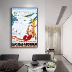 cartel vintage la cluzaz