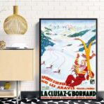 cartel vintage la cluzaz