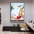 cartel vintage la cluzaz