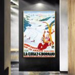 cartel vintage la cluzaz