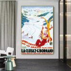 cartel vintage la cluzaz