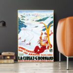 cartel vintage la cluzaz