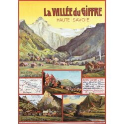 cartel vintage el vallee du giffre