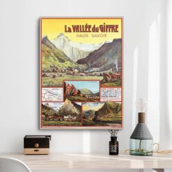 cartel vintage el vallee du giffre