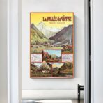 cartel vintage el vallee du giffre