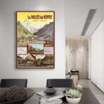 cartel vintage el vallee du giffre