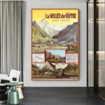 cartel vintage el vallee du giffre