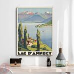 cartel vintage lac dannecy