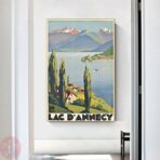 cartel vintage lac dannecy