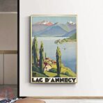 cartel vintage lac dannecy