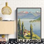 cartel vintage lac dannecy
