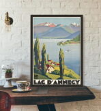 cartel vintage lac dannecy
