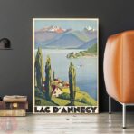 cartel vintage lac dannecy