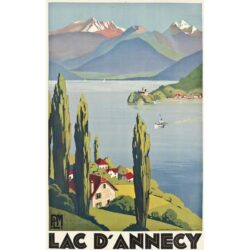 cartel vintage lac dannecy