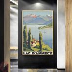 cartel vintage lac dannecy
