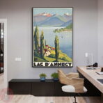 cartel vintage lac dannecy