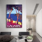 cartel vintage lacanau