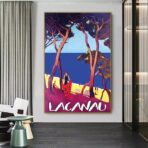 cartel lacanau vintage
