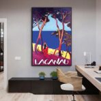 cartel vintage lacanau